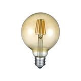 Lamppu LED E27 filament globe 6W 660lm 2700K ruskea