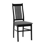 Sanna koivuinen tuoli musta/Castel 93 harmaa